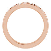 14K Rose 1 CTW Natural Diamond Band